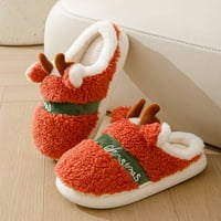 Ženske božićne papuče za božićne papuče mekane udobne papuče za spavaće spavaće sobe non klizne cipele