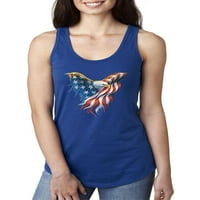 - Ženski trkački rezervoar Top - Američki zastava Eagle SAD