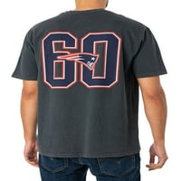 Oporavio NFL Patriots opuštena majica, crna