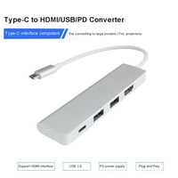 Kizocay Tip C USB-C 4K HDMI kompatibilan USB 3. U HUB adapter kabela za Apple Macbook seriju