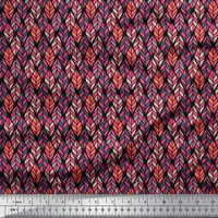Soimoi pamučna kambrijska tkaninska tkanina ostavlja malu ispisanu obrtnu tkaninu sa širokim dvorištem