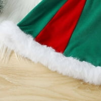 Odieerbi Girls Haljine za djecu za djecu Božića Jesen Zima Dugo rukavica Dječja haljina HEWERB SET Dvodijelni