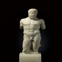 Herkules. 5. C. BC. Rimska kopija. Grčka umjetnost. Skulptura na mramor. Španija. Madrid. Nacionalni