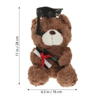 Diplomiranje plišano medvjed igračka punjena plišana medvjeda igračka diplomiraj, poklon s kapom
