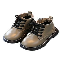 Gomelly Girls Boys Boot bočni patentni zatvarač patentne patentne cipele Udobne zimske čizme Vodootporne