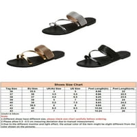 Daeful Womenska plaža Sandal Strappy Slads Summer Ravne sandale Anti skid Comfort Cipele Ženske modne