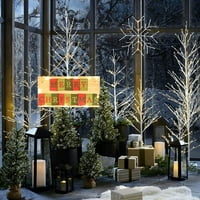 Heiheiup ukrasi znače božićni na otvorenom sa svjetlosnim i visećim vratima u zatvorenom uređenju vise