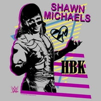 Muškarci WWE Shawn Michaels Hbk Grafički tee Atletic Heather Male