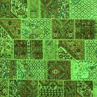 Ahgly Company u zatvorenom okrugli patchwork Green Transicijske prostirke, 5 '
