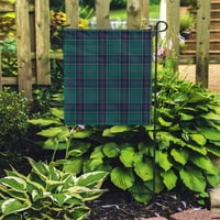 Zeleni škotski tartan plaid kilt Twill tkani vrtna zastava ukrasna zastava kuća baner