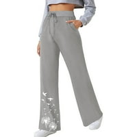 Chiccall Womens Joga hlače široki lounge za noge Pajamas hlače udobne vježbanje joggers hlače s džepovima
