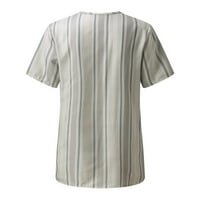 Vrhovi za ženske bluze s kratkim rukavima ljetni modni ležerni trendi životinjski cvijet geometrijske
