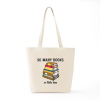 Cafepress - Toliko knjiga, tako malo vremena torba - prirodna platna torba, torba za trkaće
