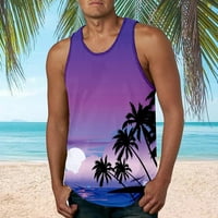 Muške majice Muške modne havajske stilske plaže Sportski tenk Najbolje muškarče Teretana Print Vest