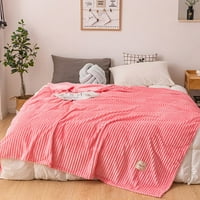Fugirana zimska puna boja gusta topla kauč za kauč u krevetu meko bacanje pokrivač krevet za spavaće