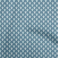 Onuone poliesterske spande sivkasto plavi blok tkanine šivaći materijal za ispis tkanina od dvorišta