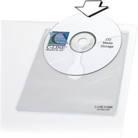 -Line, CLI70568, samoljepljivi CD DVD polisači, pakovanje, bistro