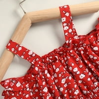 Djevojke kratkih rukava elastični struk cvjetni otisak haljina haljina haljina haljina za 2 godine