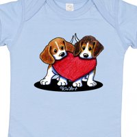 Inktastična beagle Heartfelt Duo poklon dječji dječak ili dječji dječji bodysuit