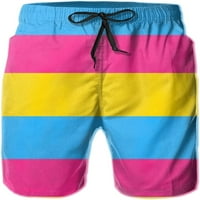 Muška panseksualna zastava ponosa plivanja Trunks Man kratke hlače Ljetni surf Swim trunks S-3XL