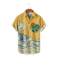 Havajske košulje Unise Ispis opuštena-montažna majica za odmor Slim-Fit Pocket majica