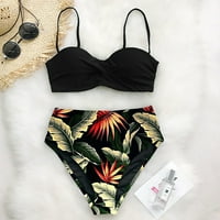 Ženska modna print seksi bikini push-up kupaći kostimi kupaći kostimi odjeća za plažu plaža bikini cvjetni