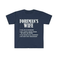 Foreman supruga Da, radi, a ne ima imaginarnu unise majicu S-3XL