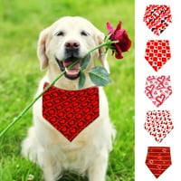 Valentinovo PET Bandana Love-Heart-Hearts uzorak, meka tekstura, pribor za kućne ljubimce, idealan za