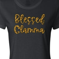 Inktastična blagoslovljena glamma u Leopard Print ženskoj majici