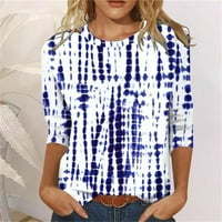 FPQRO TIME I TRU WOOMENS PLUS Veličina veličine Bluuzes Bluze s dugim rukavima Košulje Ženske modne