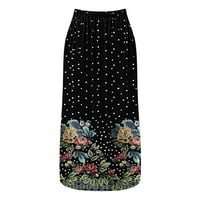 Mini haljine za žensko ležerno ljeto off-ramena cvjetna tiskana tenka bez rukava bez rukava u šupljim