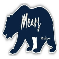 Mears Michigan Suvenir Vinil naljepnica za naljepnicu Medvjed dizajn
