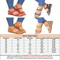 Zodanni ženski anketi za gledanje širokih stana ravne sandale Lady ljetne večerne večernje plaže cipele