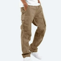 Umitay muške kombinezone za crtanje multi džepne pantalone planinarske hlače pamučne pantalone