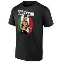 Muška crna Eddie Guerrero Latino toplotna portretna majica