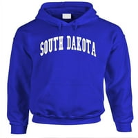 Dakota - Sjedinjene Države USA - Fleece pulover Hoodie, crna, velika