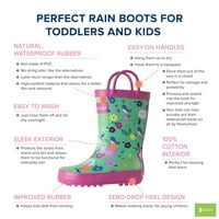 Oariwing Kids Rain čizme za dječake Djevojke Dječje djece, zelena cvjetna