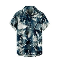 Košulja za ispis Visoke muške košulje muškarci Havajske ležerne ljetne košulje s kratkim rukavima od