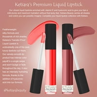Ketiara Premium puna pokrivenost Ljubav Moj usna tečni ruž za usne infuziran je hijaluronskom kiselinom,