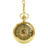 Pocket sat Roman Hollow uzorak Steampunk Retro mehaničke rimske brojeve džepni sat