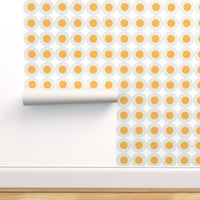Pozadina kore i palice 3FT 2FT - Narančasti kapi Retro sivi krugovi Geometrijske tačke Polka Dots Custom