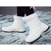 Gomelly Dame Topla Bootie Winter Boot Mid Calf čizme za snijeg, otporne na otvorene cipele na vanjskim