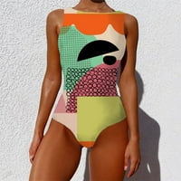 Žene kupaćih kostima Jedno kupaće kostim za žene Graffiti Sažetak Ispiši široke kaiševe High Crat Back