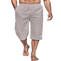 Sanviglor Men Bots High Squist Long Hurct Hlače Kapri kratke hlače Ležerne prilike za plažu Workout
