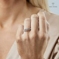 Carat kubični angažman cirkonije ili godišnjica vječnost tri kameni prsten za žene u 10k žuto zlata