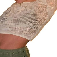 Wassery Women Pletene Dugi rukav Star uzorak Sheer Pulovers Opremljena košulja bez obrezivanja za ulična
