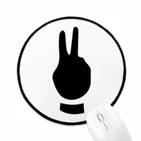 Dva gesta obrisa uzorak za miša Radne površine Office Round Mat za računar