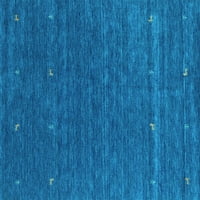 Ahgly Company u zatvorenom kvadratu Sažetak svijetlo plava suvremena prostirke, 7 'kvadrat