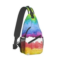 Vodeni kolor horizontalni valovita oblačnost ruksak ruksak prskalica Crossbody ramena Torba za trčanje