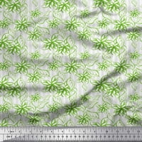 Stripe tkanine Soimoi poliestera, lišće i cvjetna umjetnička ispis tkanina od dvorišta široka